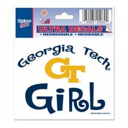 Georgia Tech Yellow Jackets Girl - 3x4 Ultra Decal
