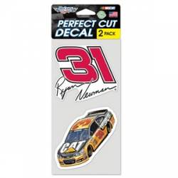 Ryan Newman #31 - Set of Two 4x4 Die Cut Decals