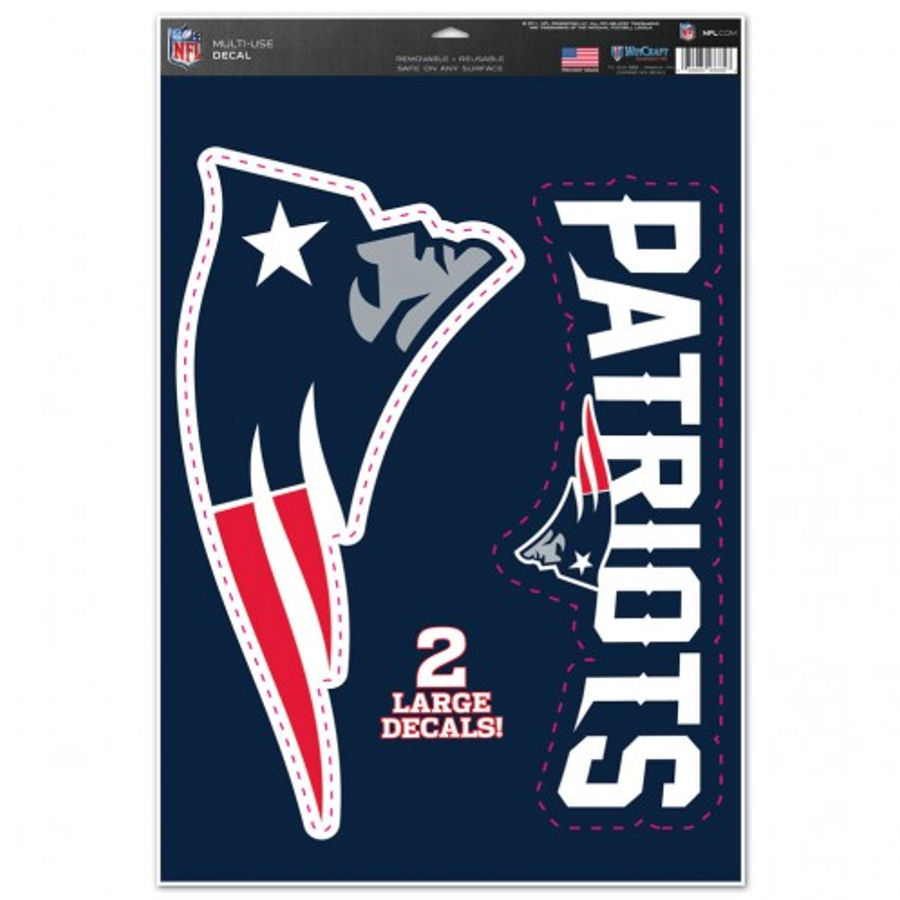 New England Patriots - Set Of 2 Ultra Decals at Sticker Shoppe