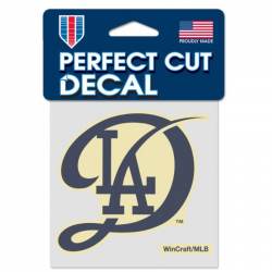 Los Angeles Dodgers City Connect Logo - 4x4 Die Cut Decal
