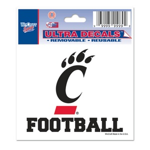 University Of Cincinnati Bearcats Football - 3x4 Ultra Decal at Sticker ...