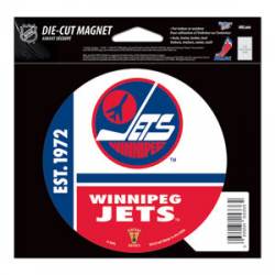 Winnipeg Jets Retro - Die Cut Magnet