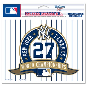 New York Yankees 27 Time World Series Champions - 5 Piece Sticker Sheet at  Sticker Shoppe