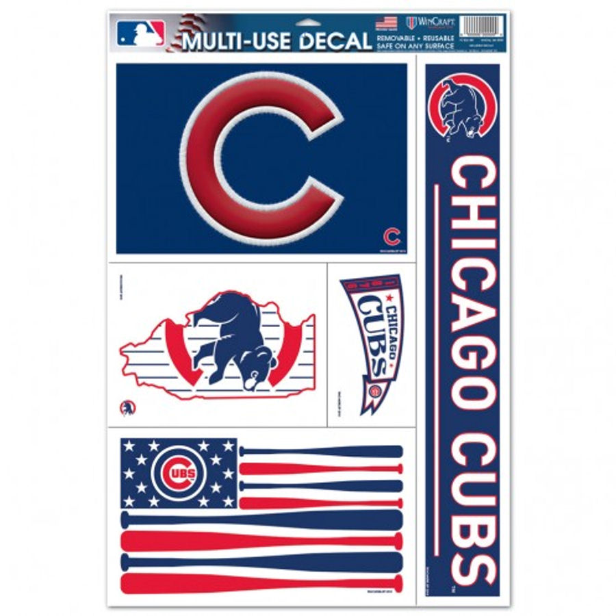 Chicago Cubs - Set of 5 Ultra Decals at Sticker Shoppe