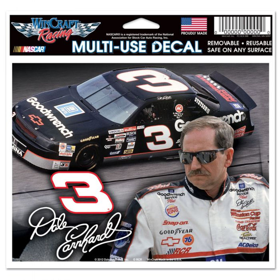 Dale Earnhardt #3 Racecar - 5x6 Ultra Decal at Sticker Shoppe