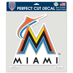 Florida Miami Marlins Retro Cooperstown Logo - 8x8 Full Color Die Cut Decal  at Sticker Shoppe