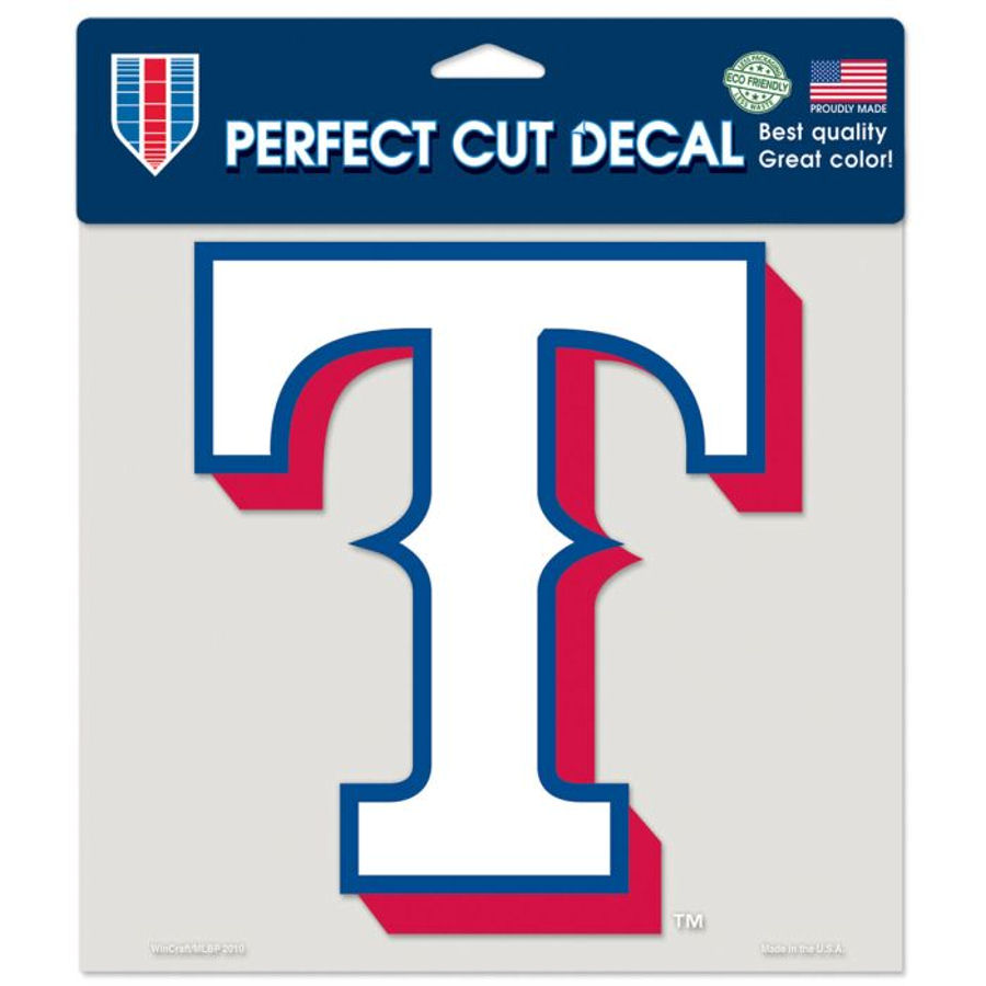 Texas Rangers - 8x8 Full Color Die Cut Decal at Sticker Shoppe