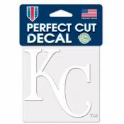 Kansas City Royals Logo - 4x4 White Die Cut Decal