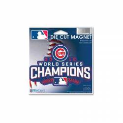 Chicago Cubs 2016 World Series Champions - 4" Die Cut Logo Magnet