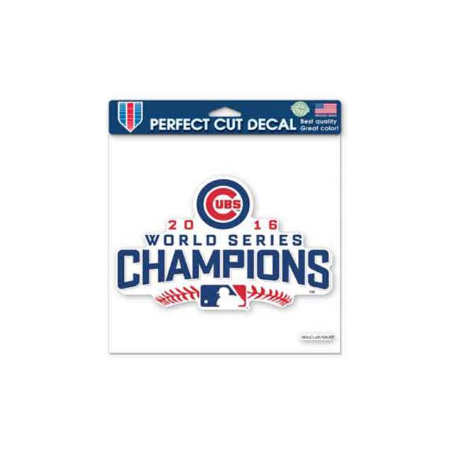 Chicago Cubs Throwback 4 x 4 Die-Cut Decal