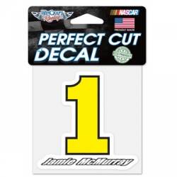 Jamie McMurray #1 - 4x4 Die Cut Decal