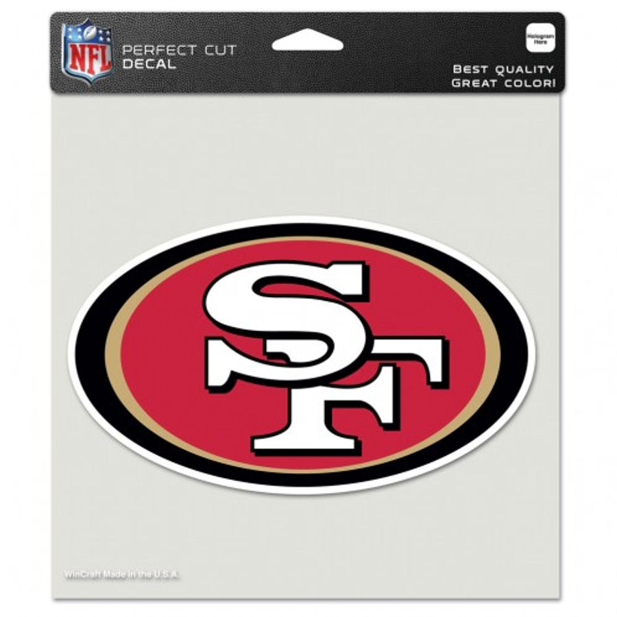 San Francisco 49ers Logo - 8x8 Full Color Die Cut Decal at Sticker Shoppe