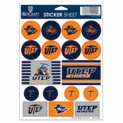 University Of Texas-El Paso UTEP Miners - 5x7 Sticker Sheet