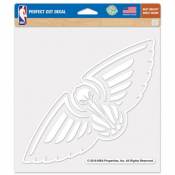 New Orleans Pelicans Logo - 8x8 White Die Cut Decal