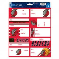 Portland Trail Blazers - Sheet of 10 Gift Tag Labels