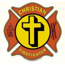 Christian Firefighter - Decal