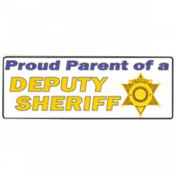 6 Point Star Proud Parent Of A Deputy Sheriff - Decal