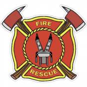 Fire Rescue Maltese Cross - Decal