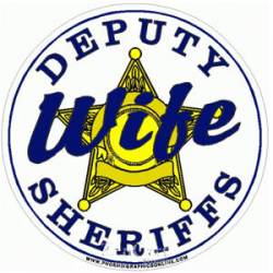 5 Point Star Deputy Sheriff's Wife - Decal