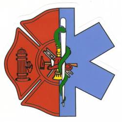 Maltese Cross Star Of Life - Decal