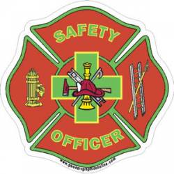 Safety Officer Maltese Cross - Decal