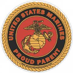 United States Marines Proud Parent - Decal