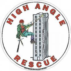 High Angle Rescue Rappelling - Decal