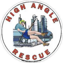 High Angle Rescue Rappelling - Sticker