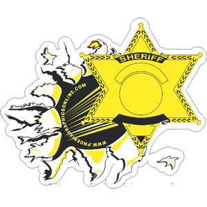 6 Point Star Deputy Sheriff Badge - Decal at Sticker Shoppe