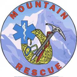 Mountain Rescue Star Of Life - Decal