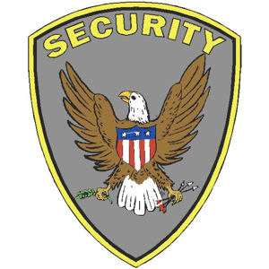 American Eagle Security Badge - Vinyl Sticker at Sticker Shoppe