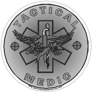 Tactical Medic Round Scopes - Vinyl Sticker at Sticker Shoppe