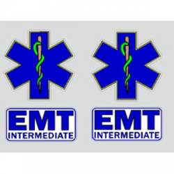 EMT-I Star Of Life - Helmet Decal Pair