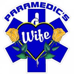 Paramedics Wife Star of Life - Decal