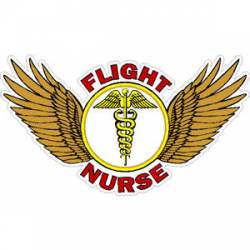 Flight Nurse With Wings - Sticker