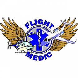 Flight Medic With Wings Jet & Helicopter - Decal