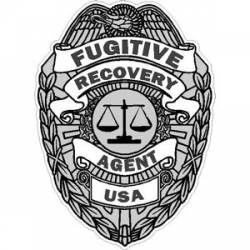 Fugitive Recovery Agent Badge - Decal