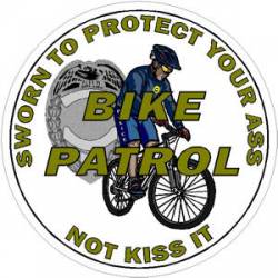 Police Bike Patrol - Decal