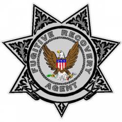 7 Point Star Fugitive Recovery Agent - Decal