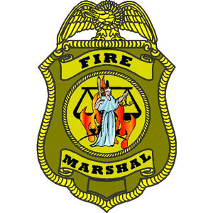 Fire Marshal Badge - Decal at Sticker Shoppe