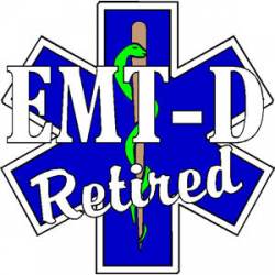 EMT-D Retired - Decal