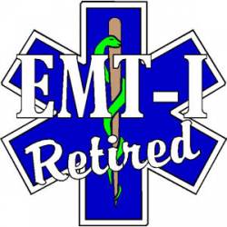 EMT-I Retired - Decal