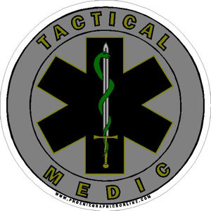 Tactical Medic Star Of Life - Sticker at Sticker Shoppe