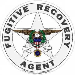 Fugitive Recovery Agent - Decal