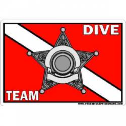 Sheriff 5 Point Dive Team - Helmet Decal