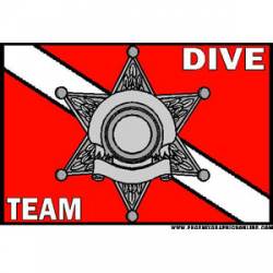 Sheriff 6 Point Dive Team - Helmet Decal