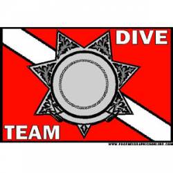 Sheriff 7 Point Dive Team - Helmet Decal