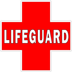 Lifeguard Cross Logo - Decal at Sticker Shoppe