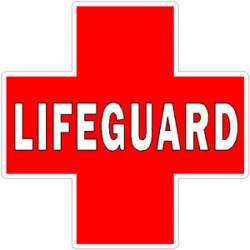 Lifeguard Cross Logo - Decal