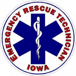 Iowa Emergency Rescue Technician - Sticker